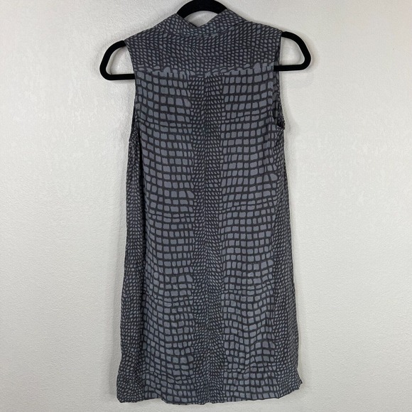 Equipment Women's Geometric Lucida Shift Dress Professional Gray Animal Print XS - Picture 2 of 10